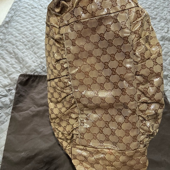 Gucci Hysteria Beige Crystal GG Shoulder Bag - Picture 15 of 16